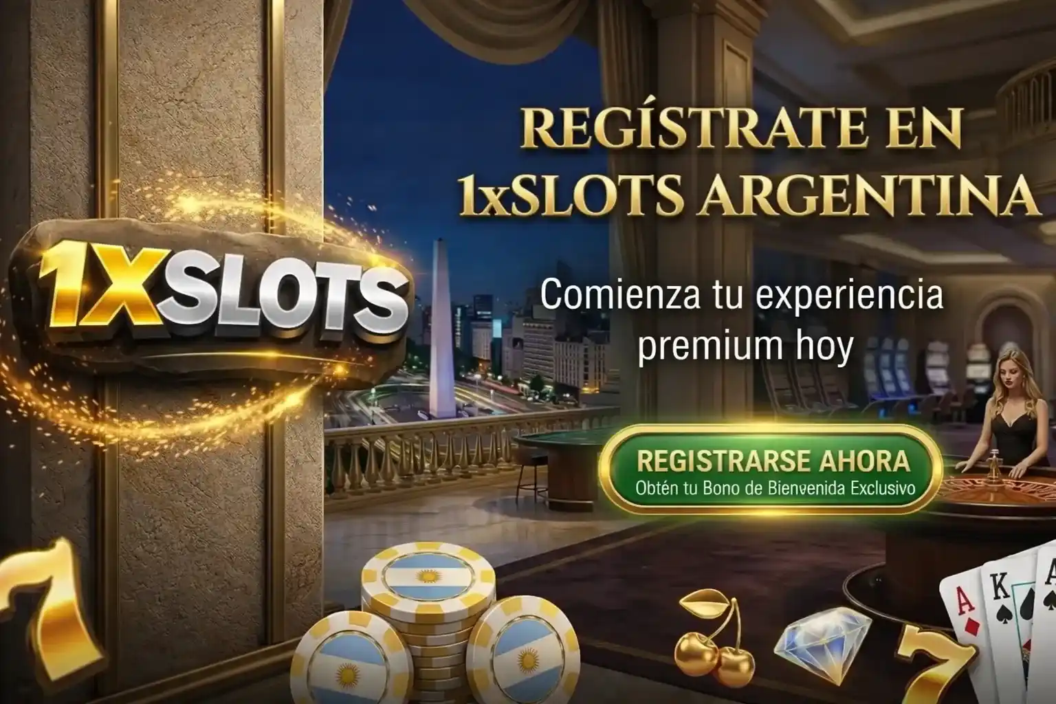 Registrate en 1xSlots Argentina